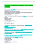 DQA SMQT EXAM QUESTIONS WITH 100&percnt; CORRECT ANSWERS