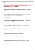 DXI II Final &lpar;Actual 2025&sol;2026&rpar; Exam Questions and verified CORRECT Answers