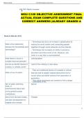 WGU C100 OBJECTIVE ASSESSMENT FINAL   ACTUAL EXAM COMPLETE QUESTIONS AND  CORRECT ANSWERS &vert;ALREADY GRADED A