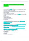 DQA SMQT TEST QUESTIONS  WITH COMPLETE SOLUTIONS