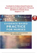  Test Bank For Evidence-Based Practice for Nurses-Appraisal and Application of Research 5th Edition by Schmidt&comma; Brown&period;pdf9781284226324