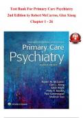 Test Bank For Primary Care Psychiatry 2nd Edition by Robert McCarron&comma; Glen Xiong Chapter 1 - 26&lowbar;compressed&period;pdf 9781496349224