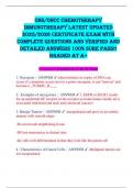 ONS&sol;ONCC Chemotherapy Immunotherapy LATEST UPDATED 2025&sol;2026 Certificate Exam WITH COMPLETE Questions And VERIFIED AND DETAILED Answers 100&percnt; SURE PASS&excl;&excl; GRADED AT A&plus;