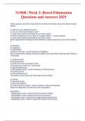 N150B &vert; Week 2&colon; Bowel Elimination Questions and Answers 2025