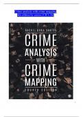TEST BANK FOR CRIME ANALYSIS WITH CRIME MAPPING 4TH EDITION SANTOS QUESTIONS AND ANSWERS GRADED A+ LATEST UPDATE |2025|