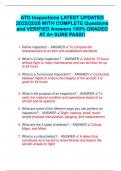 ATO Inspections LATEST UPDATED 2025&sol;2026 WITH COMPLETE Questions and VERIFIED Answers 100&percnt; GRADED AT A&plus; SURE PASS&excl;&excl; 