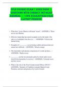 CPLS COURSE EXAM 1 2025&sol;2026 &vert;&vert;  QUESTIONS WITH CORRECT DETAILED  ANSWERS &vert;&vert; 100&percnt; GUARANTEED PASS  <LATEST VERSION> 