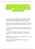 Cpls Course Exam 2 2025&sol;2026 &vert;&vert;  QUESTIONS WITH CORRECT DETAILED  ANSWERS &vert;&vert; 100&percnt; GUARANTEED PASS  <LATEST VERSION> 