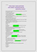 CMCA EXAM  EXAM QUESTIONS  AND CORRECT ANSWERS&lpar;VERIFIED  ANSWERS&rpar;&vert;A GRADE 