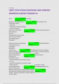 CREST CPSA EXAM QUESTIONS AND VERIFIED  ANSWERS ALREADY GRADED A&plus; 