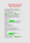 FISDAP PARAMEDIC FINAL EXAM TEST  BANK REAL EXAM QUESTIONS AND  CORRECT ANSWERS&vert;A GRADE 