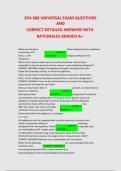 EPA 608 UNIVERSAL EXAM QUESTIONS  AND  CORRECT DETAILED ANSWERS WITH  RATIONALES GRADED A&plus;
