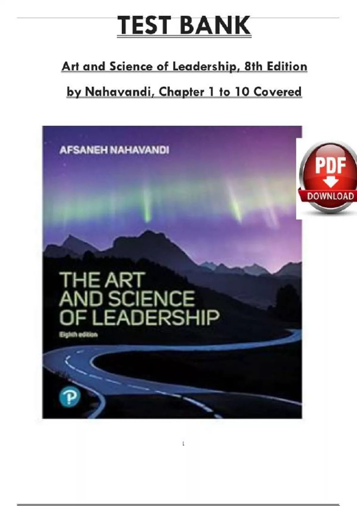 Test Bank - Art and Science of Leadership, 8th Edition by Afsaneh ...