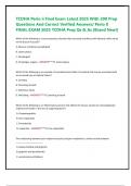 TCDHA Perio ii Final Exam Latest 2025 With 200 Prep Questions And Correct Verified Answers&sol; Perio II FINAL EXAM 2025 TCDHA Prep Qs & As &lpar;Brand New&excl;&rpar;