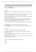 BCH FINAL EXAM REVIEW UPDATED QUESTIONS AND ANSWERS