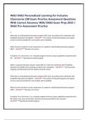 WGU D662 Personalized Learning for Inclusive Classrooms 200 Exam Practice Assessment Questions With Correct Answers&sol; WGU D662 Exam Prep 2025 &sol; D662 Pre-Assessment Practice