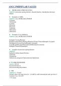 ANCC PMHNP LAB VALUES &lpar; UPDATED 2025 &rpar; &vert; QUESTIONS WITH 100&percnt; VERIFIED ANSWERS AND COMPREHENSIVE RATIONALES &vert; GRADED A&plus;