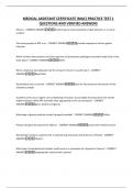 MEDICAL ASSISTANT CERTIFICATE &lpar;MAC&rpar; PRACTICE TEST 1 QUESTIONS AND VERIFIED