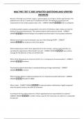 MAC PRE-TEST E 2025 UPDATED QUESTIONS AND VERIFIED ANSWERS