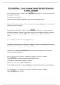 PPCC MIDTERM &plus; FINAL EXAM INFO UPDATED QUESTIONS AND VERIFIED ANSWERS