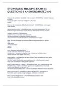 STCW BASIC TRAINING EXAM &num;1 QUESTIONS & ANSWERS&lpar;RATED A&plus;&rpar;
