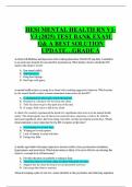 HESI MENTAL HEALTH RN V1- V3 &lpar;2025&rpar; TEST BANK EXAM Q& A BEST SOLUTION UPDATE&hellip;GRADE A