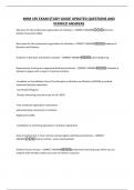 NHM 195 EXAM STUDY GUIDE UPDATED QUESTIONS AND VERIFIED ANSWERS