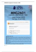 MNG2601 Assignment 3 Semester 1 2025 QUESTIONS AND ANSWERS DUE 25TH APRIL 2025