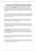 HHD SAC 2 PRACTICE QUESTIONS AND VERIFIED ANSWERS