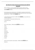 NHI PRACTICE EXAM UPDATED QUESTIONS AND VERIFIED ANSWERS