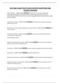 NHI FINAL EXAM STUDY GUIDE UPDATED QUESTIONS AND VERIFIED ANSWERS