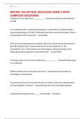 RIO BIO 156 &lpar;ACTUAL 2025&sol;2026&rpar; EXAM 2 WITH COMPLETE SOLUTIONS