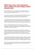 ENCP FINAL TEST&period;QUESTIONS WITH COMPLETE SOLUTIONS &period;RATED A&plus;&period;100&percnt;GUARANTEED PASS