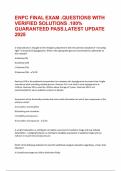ENCP FINAL TEST&period;QUESTIONS WITH COMPLETE SOLUTIONS &period;RATED A&plus;&period;100&percnt;GUARANTEED PASS