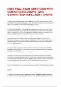 ENCP FINAL TEST&period;QUESTIONS WITH COMPLETE SOLUTIONS &period;RATED A&plus;&period;100&percnt;GUARANTEED PASS