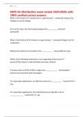 NATE Air Distribution exam &lpar;actual 2025&sol;2026&rpar; with 100&percnt; verified correct answers