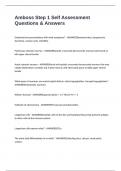 Amboss Step 1 Self Assessment Questions & Answers