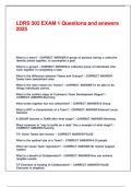 LDRS 302 EXAM 1 Questions and answers 2025&period;