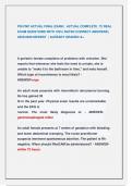 PSI FNP ACTUAL FINAL EXAM &vert; ACTUAL COMPLETE 72 REAL  EXAM QUESTIONS WITH 100&percnt; RATED CORRECT ANSWERS &vert;  2025&sol;2026 NEWEST &vert; ALREADY GRADED A&plus;