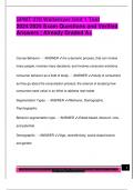 SPMT 370 Waltemyer Unit 1 Test  2024&sol;2025 Exam Questions and Verified  Answers &vert; Already Graded A&plus; 