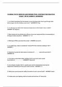 FLORIDA STATE SERVICE AND REPAIR POOL CONTRACTOR PRACTICE EXAM 1 WITH CORRECT ANSWERS&excl;&excl;