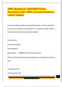 TINA Questions 2024&sol;2025 Exam  Questions with 100&percnt; Correct Answers &vert;  Latest Update