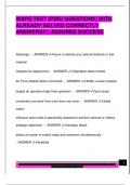 PDG TSGT EXAM PACKAGE DEAL QUESTIONS AND VERIFIED DETAILED ANSWERS &vert; 100&percnt; GUARANTEED PASS &vert; ALREADY GRADED A&plus;