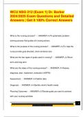 WCU NSG 212 &lpar;Exam 1&rpar; Dr&period; Barker  2024&sol;2025 Exam Questions and Detailed  Answers &vert; Get it 100&percnt; Correct Answers