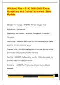 Wildland Fire - S190 2024&sol;2025 Exam  Questions and Correct Answers &vert; New  Update