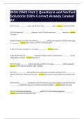 WGU D521 Part 1 Questions and Verified Solutions 100&percnt; Correct Already Graded A&plus;