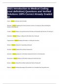 D521 Introduction to Medical Coding &lpar;root definition&rpar; Questions and Verified Solutions 100&percnt; Correct Already Graded A&plus;