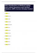 D521 Introduction to Medical Coding &lpar;root codes&rpar; Questions and Verified Solutions 100&percnt; Correct Already Graded A&plus;