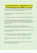 CNIM Intraoperative UPDATED ACTUAL  Exam Questions and CORRECT Answers