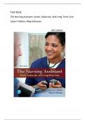 Test Bank For The Nursing Assistant Acute&comma; Subacute&comma; and Long-Term Care&comma; 6th Edition by Jolynn Pulliam&vert; All Chapters 1-24&vert; Latest 2025